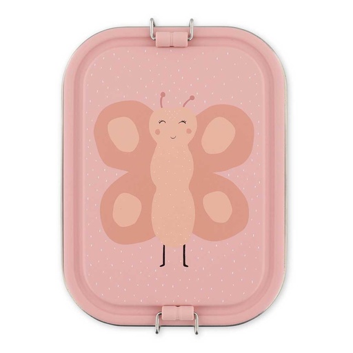[580733] Trixie | Brooddoos Mrs. Butterfly Groot Roze 20x15x6cm