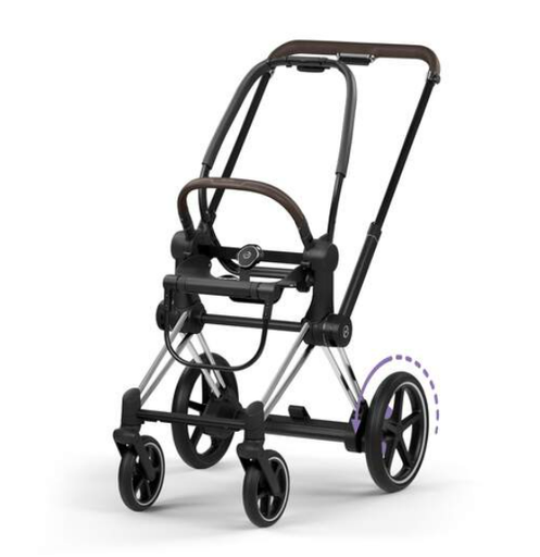 [580776] Cybex | Frame e-Priam Style Frame incl. Seat Hardpart Chrome Brown New