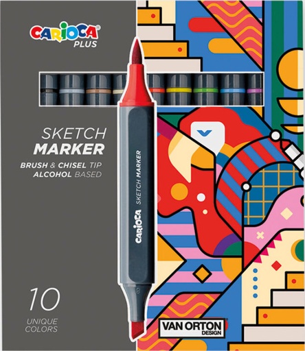 [580897] Carioca | Stift Sketch Marker 10-pack