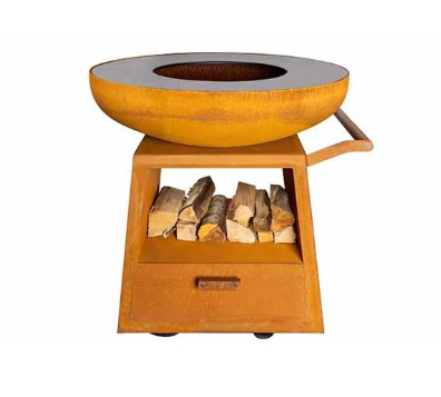 [580984] White Fire | Barbecue Nomad Corten