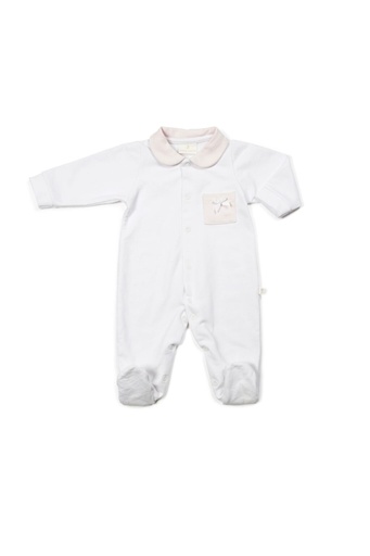 Living Nature | Pyjama Coralie Italian Fleece Wit/Roze 