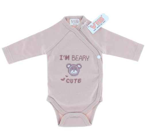 [581197] VIB | Body "I'm Beary Cute" Rose Smoke 0-3m