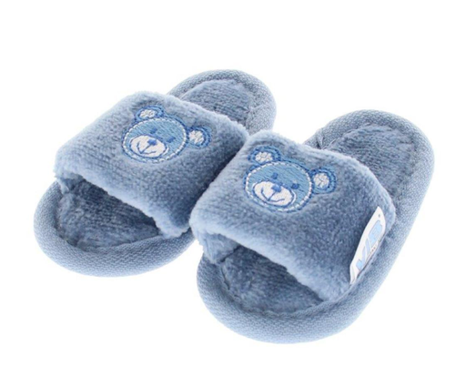 [581204] VIB | Schoenen Baby Slippers I'm Beary Cute Dusty Blue One Size