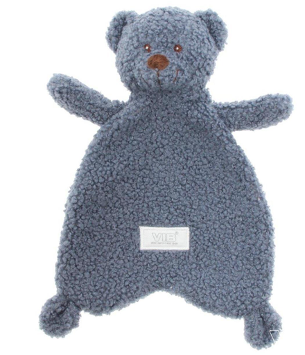 [581208] VIB | Knuffeldoek Teddy met Berenhoofd Dusty Blue