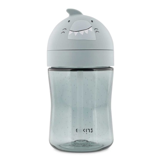 [581349] Trixie | Drinkbeker Mr. Shark met Rietje Blauwgrijs