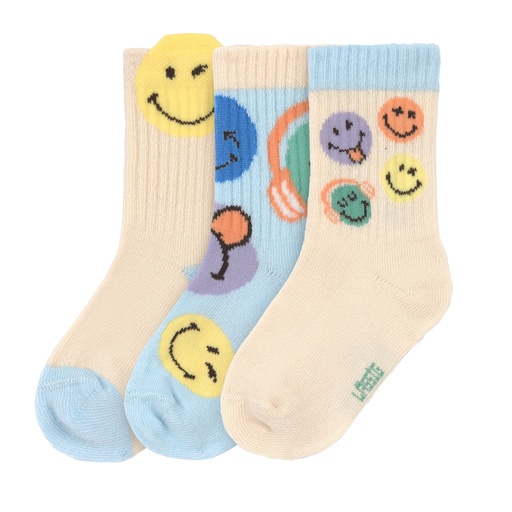 Laessig | Kousen SmileyWorld® Blue 3-pack