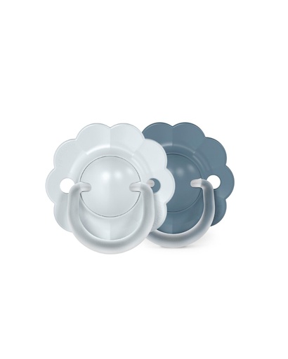 [581606] Suavinex | Fopspeen Wonder 2 Siliconen Symetrische SXPRO  Blauw/Blauw 0-6 mnd 2-pack 