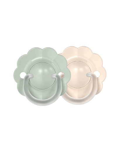 [581669] Suavinex | Fopspeen Wonder Siliconen Symmetrisch SXPRO  groen/Beige 0-6M 2-pack   