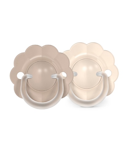 [581670] Suavinex | Fopspeen Wonder Siliconen Symmetrisch SXPRO  Bruin/Beige 0-6 mnd 2-pack   
