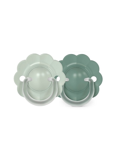 [581671] Suavinex | Fopspeen Wonder Symmetrisch SXPRO Siliconen  Groen/Groen 6-18m 2-pack  
