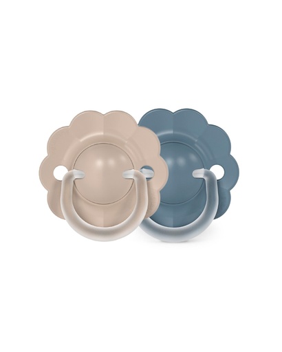 [581676] Suavinex | Fopspeen Wonder Symmetrisch SXPRO Siliconen  Bruin/Blauw 6-18m 2-pack 
