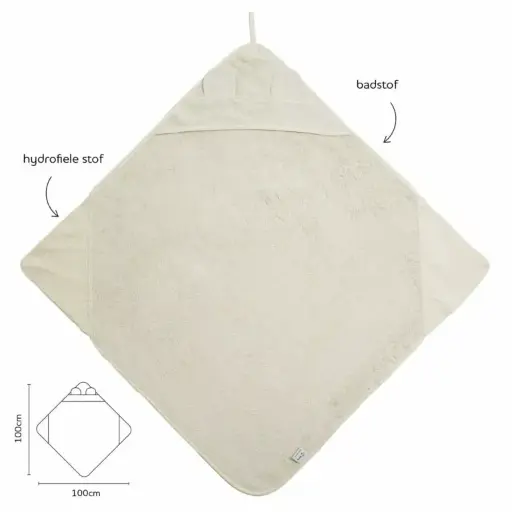 [581711] Nifty | Badcape 2in1 Vanilla 100x100cm