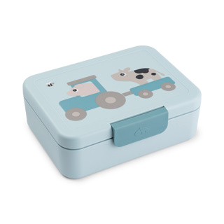 [581725] Done by Deer | Brooddoos Tiny Farm Lunchbox Blue 17,5x14x6,5cm