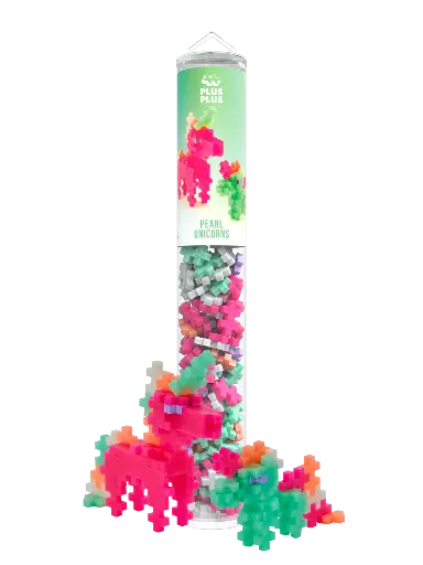 [581733] Plus-Plus | Educatief Speelgoed Pearl Unicorns Bouwstukjes 100-delig