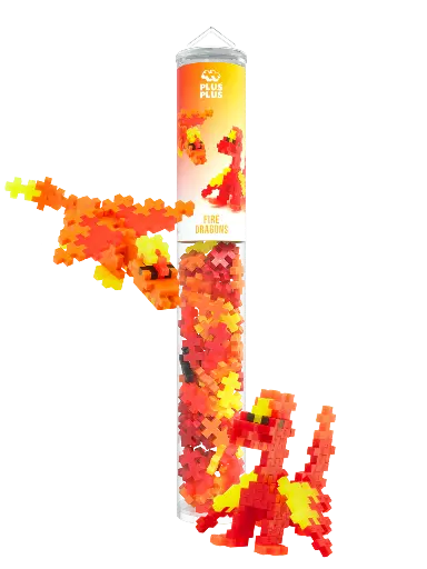 [581734] PlusPlus | Educatief Speelgoed Fire Dragons Bouwstukjes 100-delig
