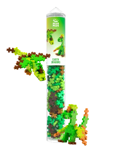 [581735] Plus-Plus | Educatief Speelgoed Earth Dragons Bouwstukjes 100-delig