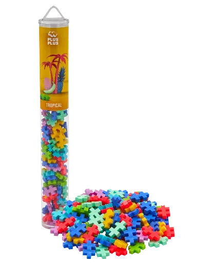 [581741] Plus-Plus | Educatief Speelgoed Tropical Bouwstukjes Kleurenmix 100-delig