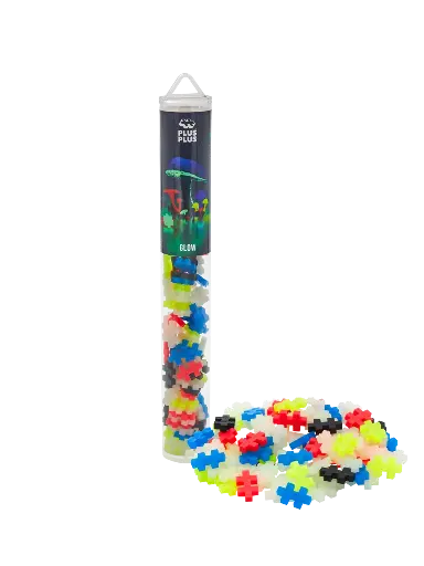 [581743] Plus-Plus | Educatief Speelgoed Glow Bouwstukjes Glow in the Dark 100-delig
