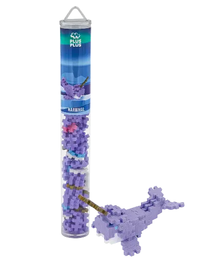 [581761] PlusPlus | Educatief Speelgoed Narwal Bouwstukjes 100-delig