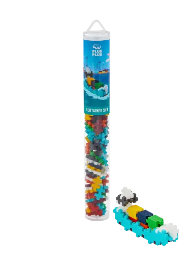 [581820] PlusPlus | Educatief Speelgoed Containerschip Bouwstukjes 100-delig