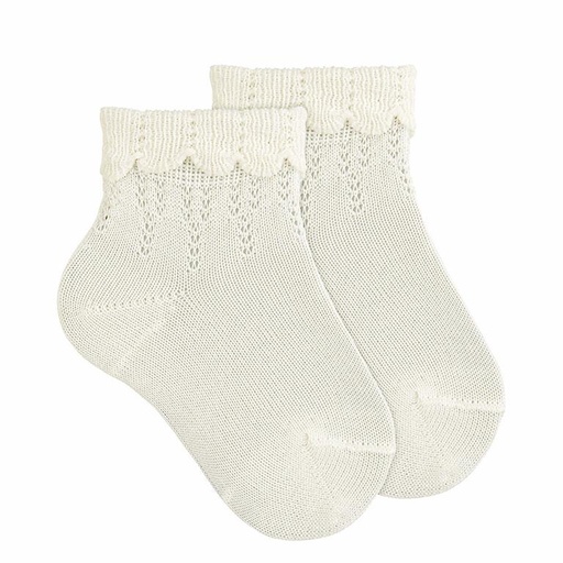 Condor | Kousen Ceremony Ankle Socks Fancy Folded Cuf