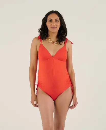 Cache Coeur | Badpak Porto Vecchio Maternity Swimwear Orange