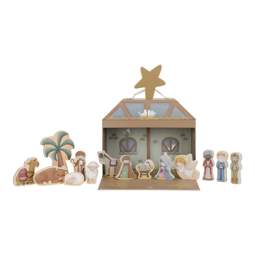 [582100] Little Dutch | Speelkoffer Kerststal 