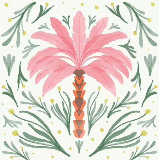 [582189] Duni | Servetten Palm Oasis 3-laags 24x24cm 20-pack