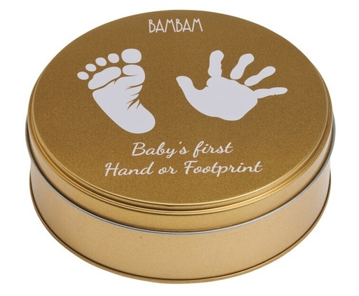 [582343] Bam Bam | Hand/Voetafdruk Gips Goud