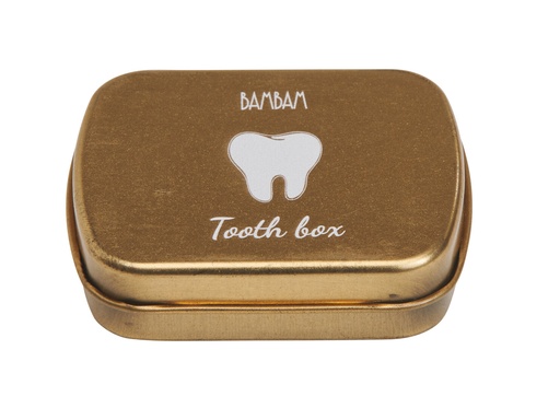[582360] Bam Bam | Bewaardoosje Tooth Box Gold 