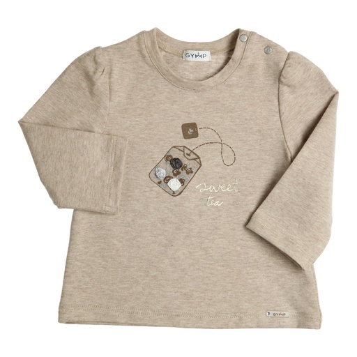 Gymp | T-shirt Girls Aerodoux Longsleeve Beige