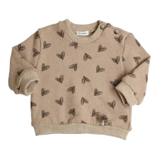 Gymp | Sweater Girls Isabella Beige/Brown