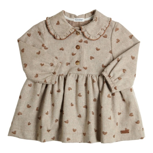 Gymp | Jurk Girls Grayce Beige/Brown