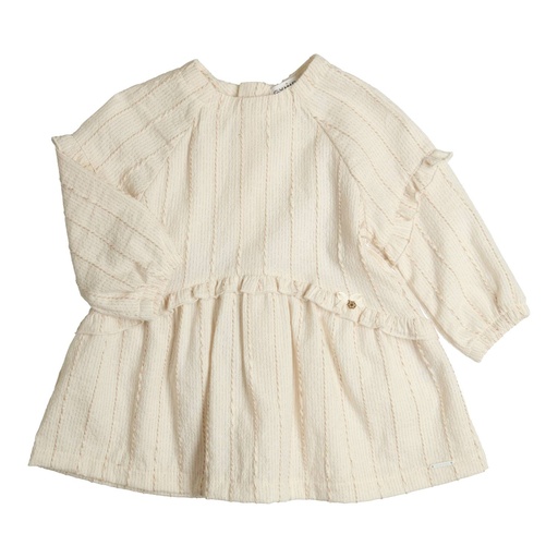 Gymp | Jurk Girls Rafaela Ecru/Gold
