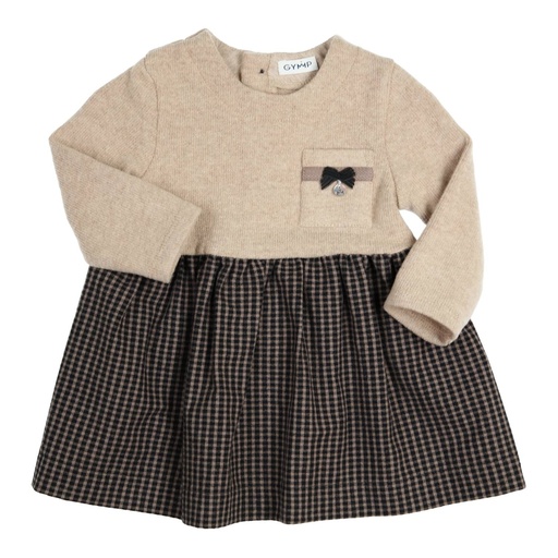 Gymp | Jurk Girls Dion Black/Beige