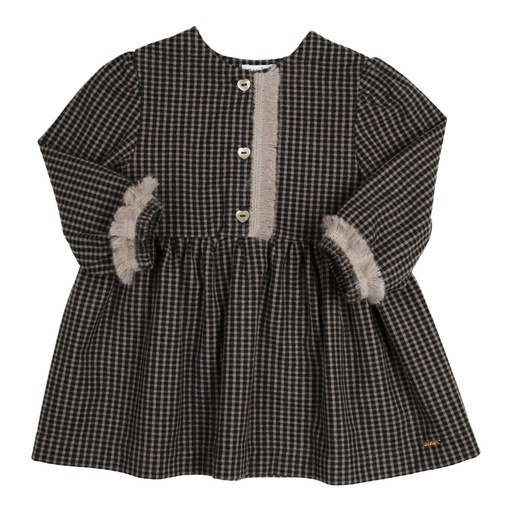 Gymp | Jurk Girls Dion Black/Beige