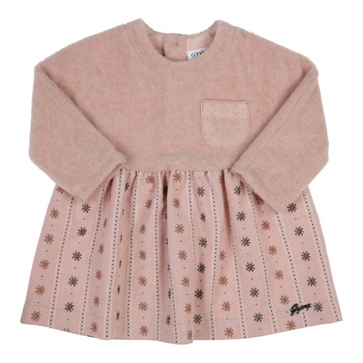 Gymp | Jurk Girls Inga Old Rose/Grey