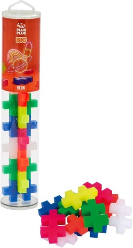 [583083] Plus-Plus | Educatief Speelgoed Big Bouwstukjes Neon 15-delig