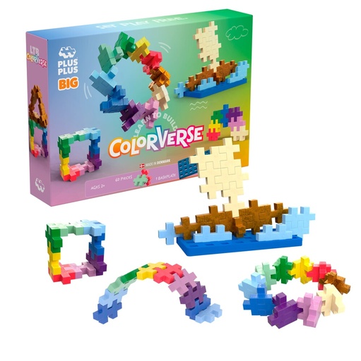 [583191] Plus-Plus | Educatief Speelgoed Learn to Build Big Colorverse 60-delig
