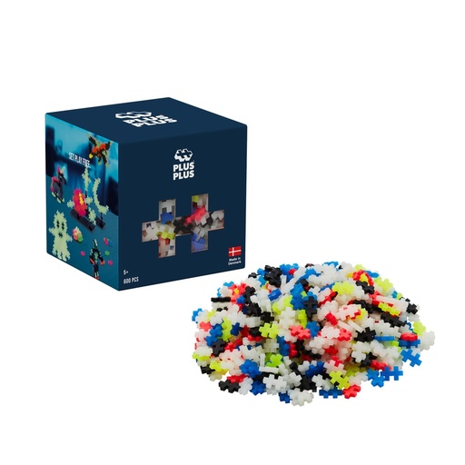 [583199] Plus-Plus | Educatief Speelgoed Bouwstukjes Glow Glow in the Dark 600-delig