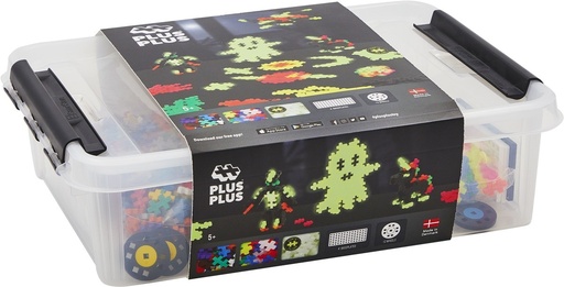 [583207] Plus-Plus | Educatief Speelgoed Bouwstukjes in Opbergkoffer Build and Glow 2000-delig