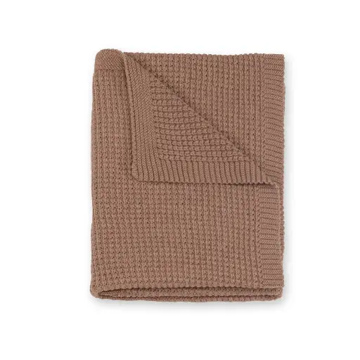 [583483] Bemini | Deken Knitted Muffin Bruin 80x100cm