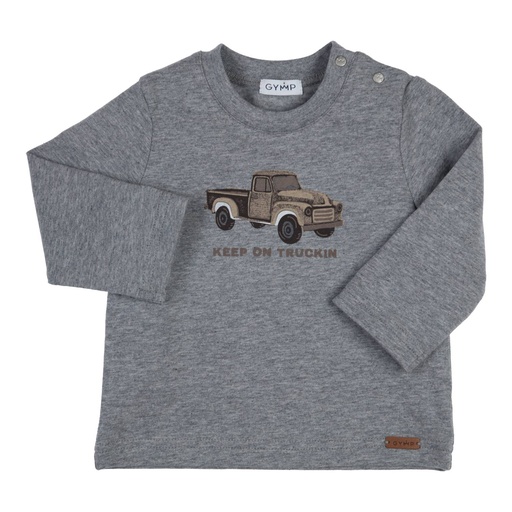 Gymp | T-shirt Boys Aerochine Longsleeve Grey Melange