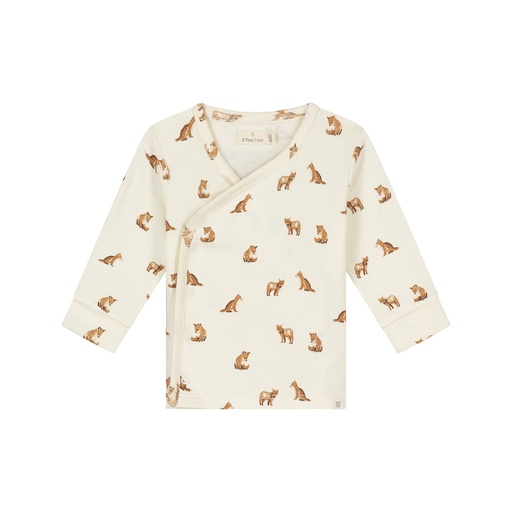 A Tiny Story | T-shirt Uni Overslag Longsleeve Ivory