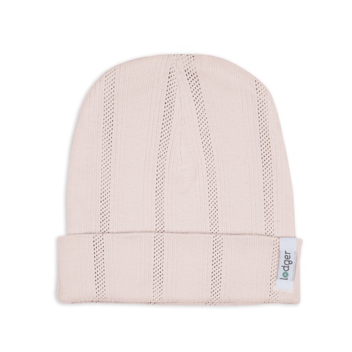 [585013] Lodger | Muts Beanie Pointelle Powder 0-6M