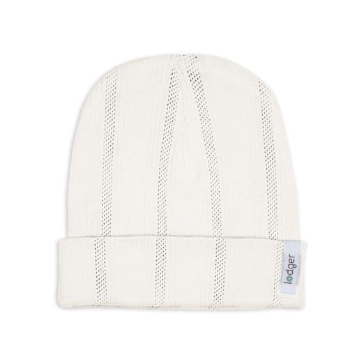 [585015] Lodger | Muts Beanie Pointelle Cream Wit 0-6M