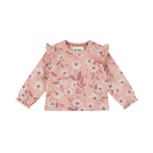 Dirkje | T-shirt Girls Blossom Breeze Longsleeve Misty Rose