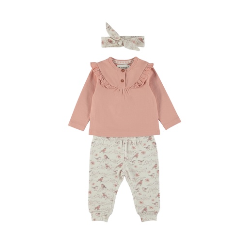 Dirkje | Outfit Girls Rosy Dots Misty Rose 3-delig