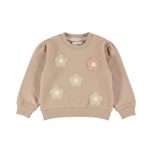 Dirkje | Sweater Girls Rosy Dots Light Taupe