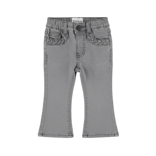 Dirkje | Broek Girls Cozy Snowbears Denim Grey